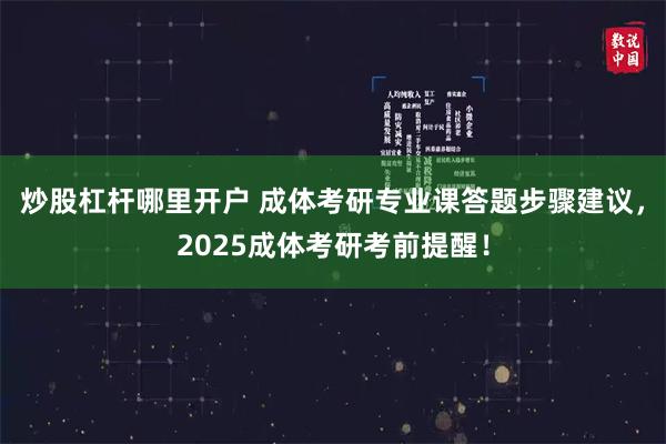 炒股杠杆哪里开户 成体考研专业课答题步骤建议，2025成体考研考前提醒！